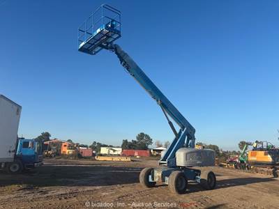 2014 Genie S-60X 60' 4WD Diesel Telescopic Boom Lift Man Aerial Platform bidadoo