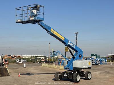 2017 Genie S-60X 60' 4WD Diesel Telescopic Boom Lift Man Aerial bidadoo -Repair