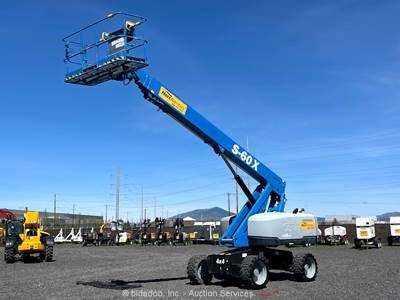 2018 Genie S-60X 60' 4WD Diesel Telescopic Boom Lift Aerial Platform Gen bidadoo