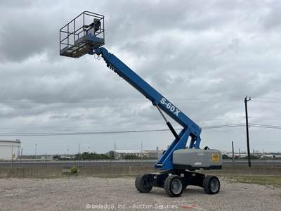 2017 Genie S-60X 60' 4WD Diesel Telescopic Boom Lift Man Aerial Platform bidadoo