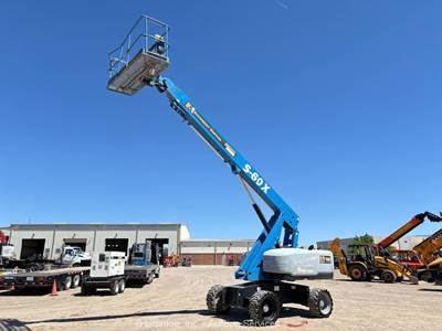 2017 Genie S-60X 4WD Diesel Telescopic Boom Lift Man Aerial Platform bidadoo