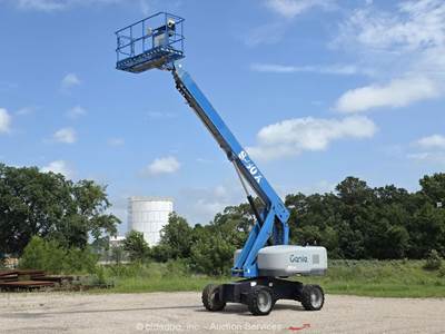 2018 Genie S-60X 60' 4WD Diesel Telescopic Boom Lift Man Aerial Platform bidadoo