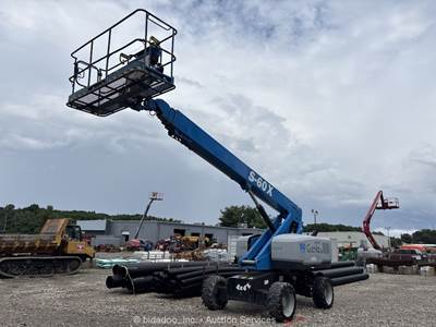 2016 Genie S-60X 60' 4WD Diesel Telescopic Boom Lift Man Aerial Platform bidadoo