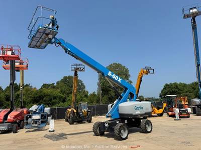 2018 Genie S-60X 60' 4WD Diesel Telescopic Boom Lift Man Aerial Platform bidadoo