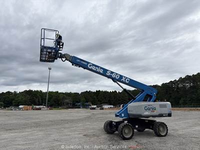 2019 Genie S-60XC 60' 4WD Diesel Telescopic Boom Lift Manlift Aerial bidadoo