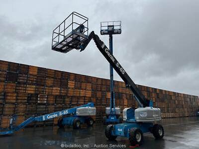 2000 Genie S-65 65' 4WD Telescopic Boom Lift Man Aerial Platform ...
