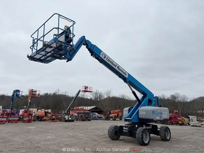 2017 Genie S-65 65’ 4WD Diesel Telescopic Boom Lift Man Aerial Welder bidadoo