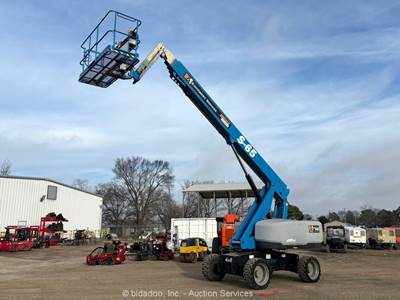 2018 Genie S-65 65' 4WD Diesel Telescopic Boom Lift Man Aerial Platform bidadoo