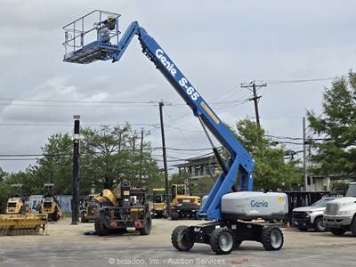 2018 Genie S-65 65' 4WD Diesel Telescopic Boom Lift Man Aerial Platform bidadoo