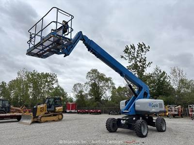 2017 Genie S-65 65’ 4WD Diesel Telescopic Boom Lift Man Aerial Platform bidadoo
