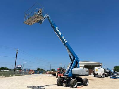 2017 Genie S-65 65' 4WD Diesel Telescopic Boom Lift Man Aerial Platform bidadoo