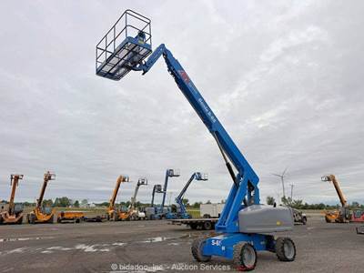 2012 Genie S-65 65' 4WD Diesel Telescopic Boom Lift Man Aerial Platform bidadoo