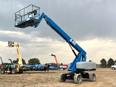 2018 Genie S-65 65' 4WD Diesel Telescopic Boom Lift Man Aerial Platform bidadoo
