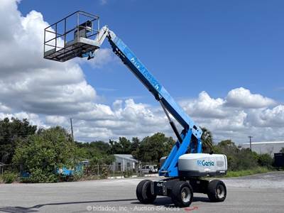 2016 Genie S-65 65' 4WD Diesel Telescopic Boom Lift Man Aerial Platform bidadoo