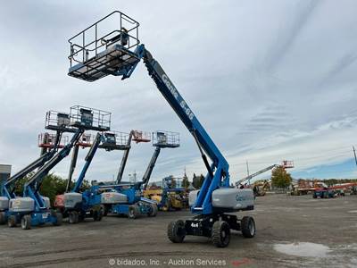 2017 Genie S-65 65’ 4WD Diesel Telescopic Boom Lift Man Aerial Platform bidadoo