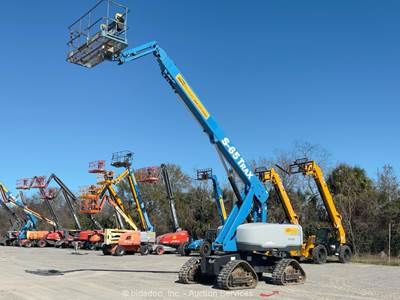 2017 Genie S-65 TraX 65' Tracked Diesel Telescopic Boom Lift Aerial Jib bidadoo