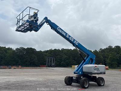 2019 Genie S-65 XC 65' 4WD Diesel Telescopic Boom Lift Aerial Platform bidadoo