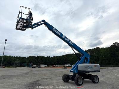 2019 Genie S-65XC 65' 4WD Diesel Telescopic Boom Lift Aerial Platform bidadoo
