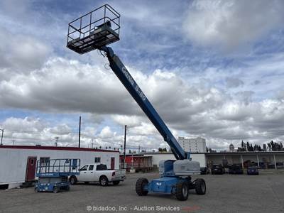 2007 Genie S-80 80' 4WD Diesel Telescopic Boom Lift Man Aerial Platform bidadoo