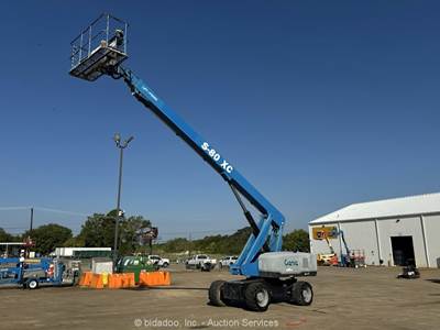 2018 Genie  S-80 XC 80’ 4WD Diesel Telescopic Boom Lift Man Aerial bidadoo