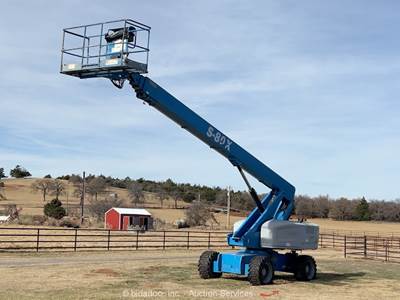 2014 Genie S-80X 80' 4WD Diesel Telescopic Boom Lift Man Aerial Platform bidadoo