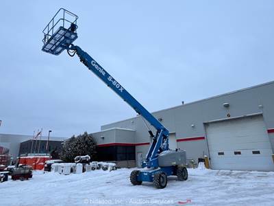 2013 Genie S-80X 80' 4WD Telescopic Boom Lift Man Aerial Platform bidadoo