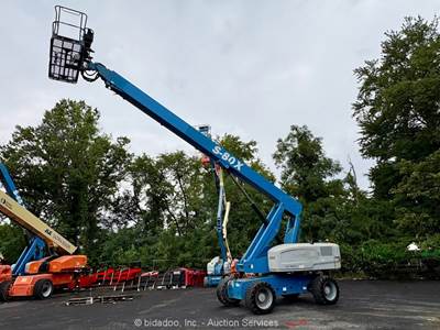 2015 Genie S-80X 80' 4WD Diesel Telescopic Boom Lift Man Aerial Platform bidadoo