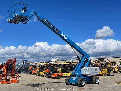 2014 Genie S-85 85' 4WD Diesel Telescopic Boom Lift Man Aerial Platform ...