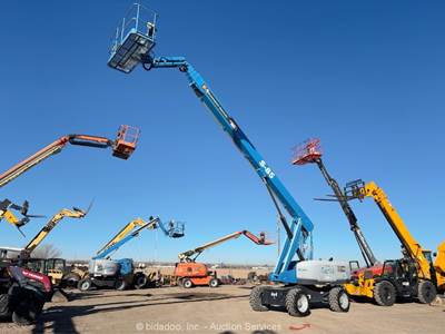 2017 Genie S-85 85’ 4WD Diesel Telescopic Boom Lift Man Aerial Platform bidadoo