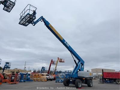 2017 Genie S-85 85’ 4WD Diesel Telescopic Boom Lift Man Aerial Platform bidadoo