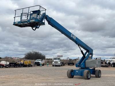 2016 Genie S-85 85’ 4WD Diesel Telescopic Boom Lift Man Aerial Platform bidadoo