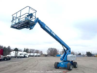2016 Genie S-85 85’ 4WD Diesel Telescopic Boom Lift Man Aerial Platform bidadoo