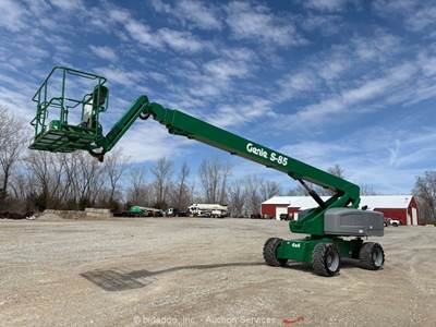2015 Genie S-85 85' 4WD Diesel Telescopic Boom Lift Man Aerial Platform bidadoo