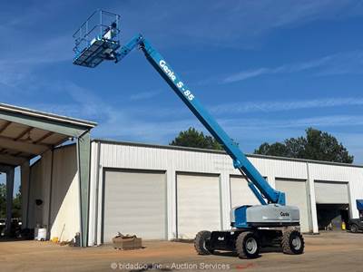 2000 Genie S-85 85' Diesel Telescopic Boom Lift Man Aerial Platform bidadoo
