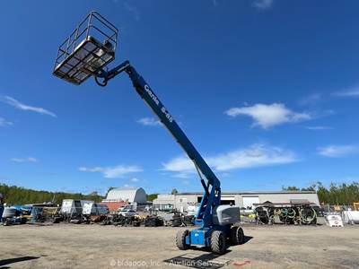 2014 Genie S-85 85' 4WD Diesel Telescopic Boom Lift Man Aerial Platform bidadoo