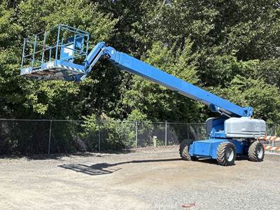 2007 Genie S-85 85' Telescopic Boom Lift Man Aerial Platform Perkins bidadoo
