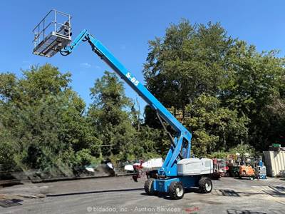 2016 Genie S-85 85' 4WD Diesel Telescopic Boom Lift Man Aerial Platform bidadoo