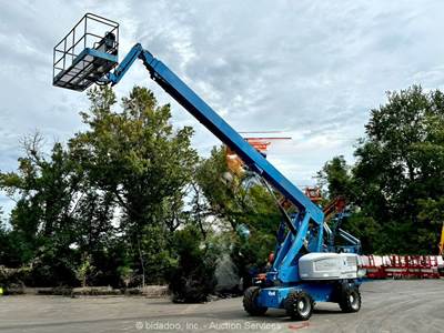 2016 Genie S-85 85’ 4WD Diesel Telescopic Boom Lift Man Aerial Platform bidadoo