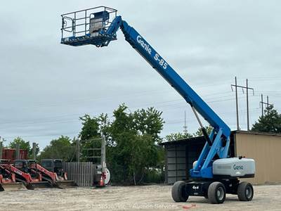 2017 Genie S-85 85' 4WD Diesel Telescopic Boom Lift Man Aerial Platform bidadoo
