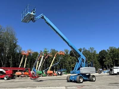 2014 Genie S-85 85' 4WD Diesel Telescopic Boom Lift Man Aerial Platform bidadoo