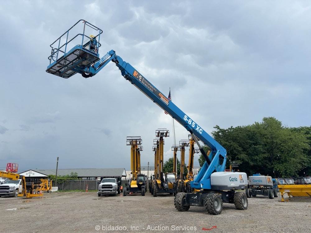 2019 Genie S-85 XC 85’ 4WD Diesel Telescopic Boom Lift Platform Gen Jib ...