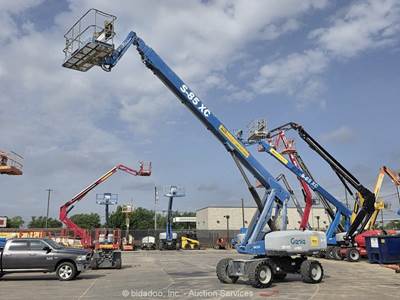 2018 Genie S-85 XC 85' 4WD Diesel Telescopic Boom Lift Man Aerial Gen bidadoo
