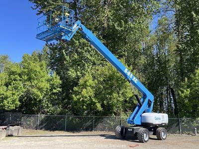 2018 Genie S-85 XC 85' 4WD Diesel Telescopic Boom Lift Aerial Manlift bidadoo