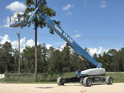 2015 Genie SX-150 150' 4WD Diesel Telescopic Boom Lift Man Aerial Jib bidadoo