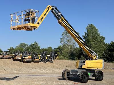 2018 Haulotte HT 67 RTJO 67' 4WD Diesel Telescopic Boom Lift Man bidadoo