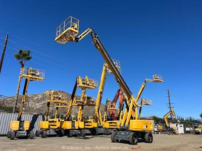 2019 Haulotte HT85RTJO 85' 4WD Dual Fuel Telescopic Boom Lift Man bidadoo