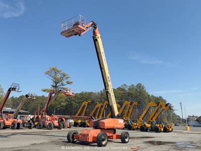 2013 JLG 1200SJP 120' 4WD Diesel Telescopic Boom Lift Aerial SkyPower bidadoo