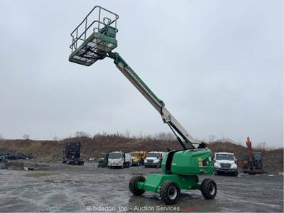 2015 JLG 400S 40' 4WD Diesel Telescopic Boom Lift Man Aerial Platform bidadoo