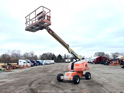 2016 JLG 400S 40' 4WD Diesel SkyPower Telescopic Boom Lift Man Platform bidadoo