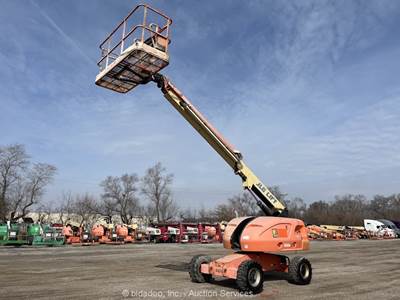 2014 JLG 400S 40' 4WD Diesel Telescopic Boom Lift Man Aerial Platform bidadoo
